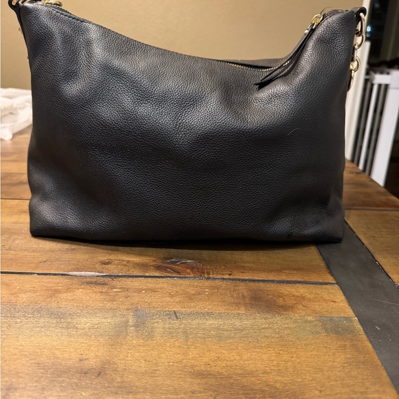 Kate Spade Black Leather Handbag with Gold Accents - Picture 2 of 4